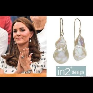 In2Design Baroque Pearl Drop Earrings
